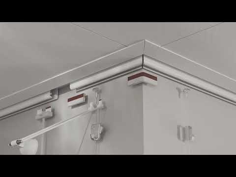 STAS u-rail multi 200 cm - system zawieszeń z oświetleniem do sufitów podwieszanych.