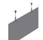 Zestaw do zawieszania STAS z wieszakiem do tablic/paneli (10 mm) i uchwytem sufitowym
