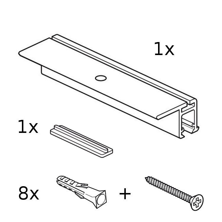 STAS pro rail flat –  Profil montowany jest do sufitu