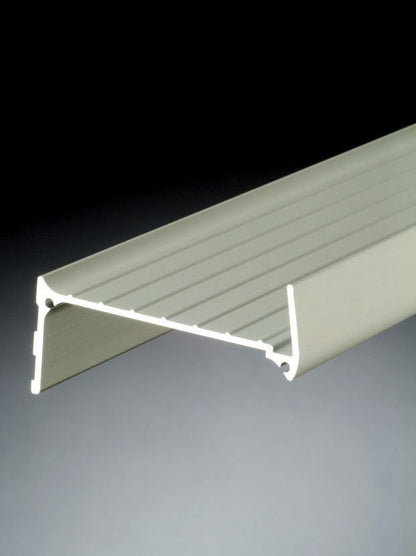 Półka na zdjęcia - STAS stylowa aluminiowa szer. 8cm, dł. 145 cm, na zdjęcia i ramki, białe wykończenie.