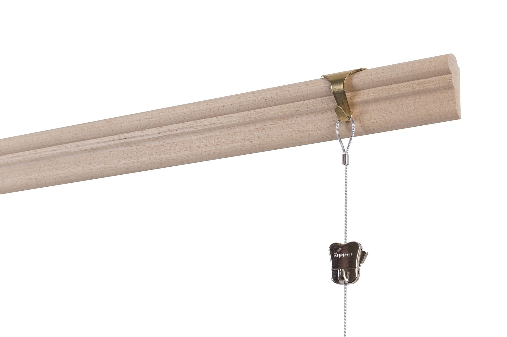 STAS windsor - Listwa drewna + listwa hak+ żyłka perlonowa z pętelką + zipper
