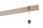 STAS windsor - Listwa drewna + listwa hak+ żyłka perlonowa z pętelką + zipper